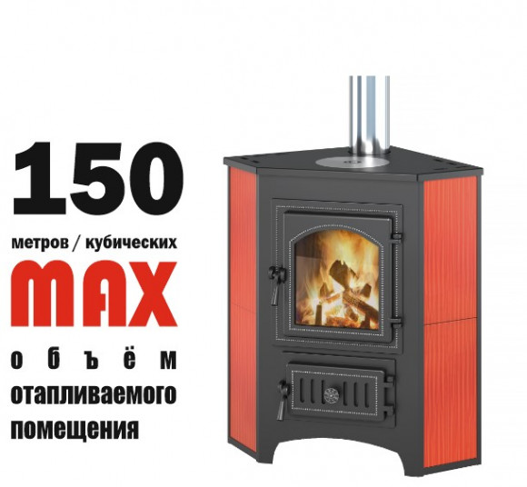 Печь камин ВЕЗУВИЙ ПК-01 (220) угловая с конфоркой 9 кВт Печь камин ВЕЗУВИЙ ПК-01 (220) угловая с конфоркой 9 кВт
