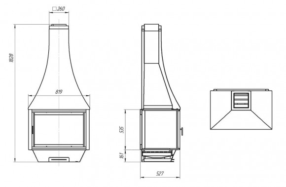 Камин RGrill LOFT - 11/1 Камин RGrill LOFT - 11/1